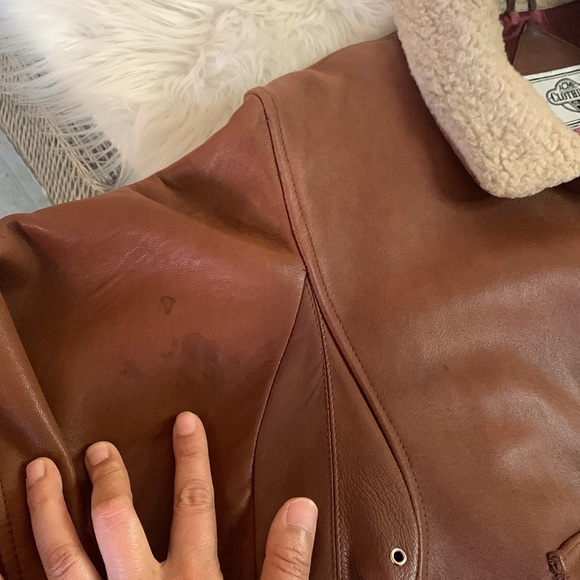 ACME x Bugs Bunny Leather Jacket Brown Size M - Picture 7 of 16